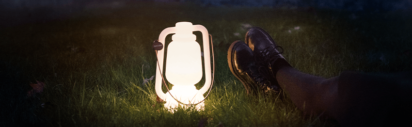 Witte buitenlampen
