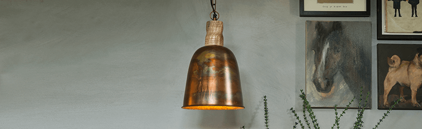 Koperen lampen
